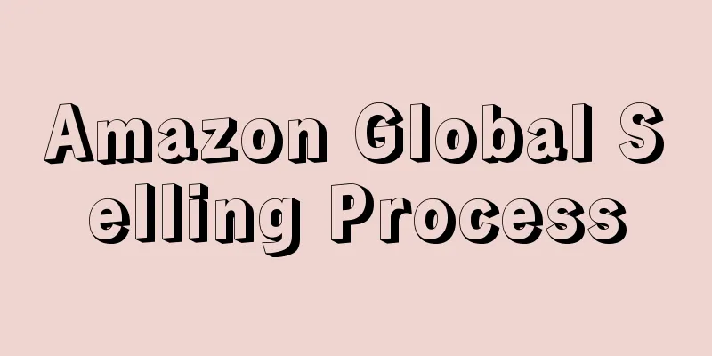 Amazon Global Selling Process