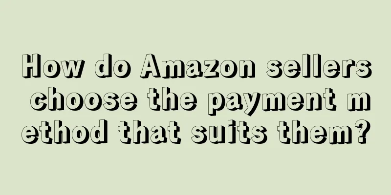 How do Amazon sellers choose the payment method that suits them?