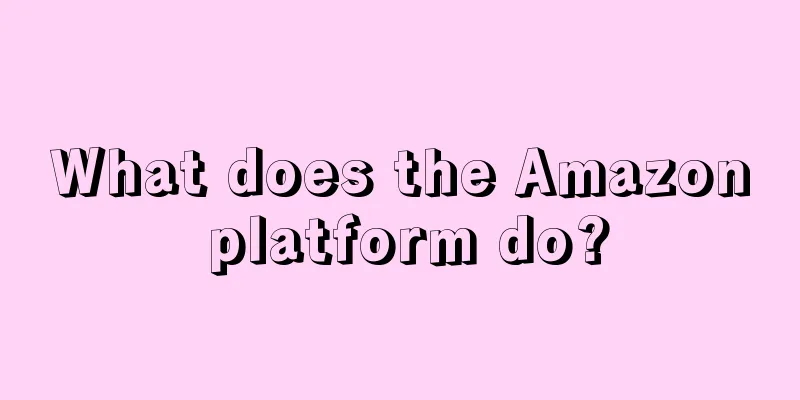 What does the Amazon platform do?