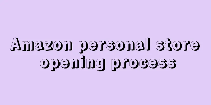 Amazon personal store opening process