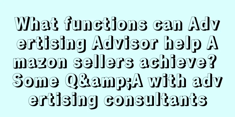 What functions can Advertising Advisor help Amazon sellers achieve? Some Q&A with advertising consultants