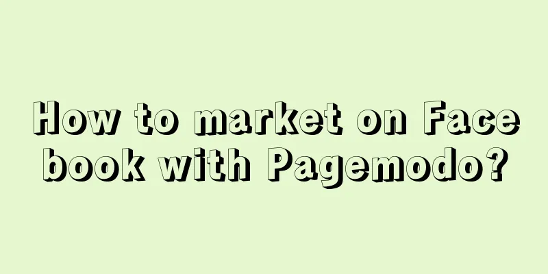 How to market on Facebook with Pagemodo?