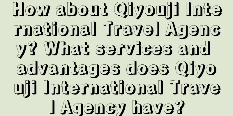 How about Qiyouji International Travel Agency? What services and advantages does Qiyouji International Travel Agency have?