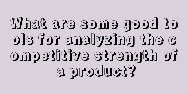 What are some good tools for analyzing the competitive strength of a product?