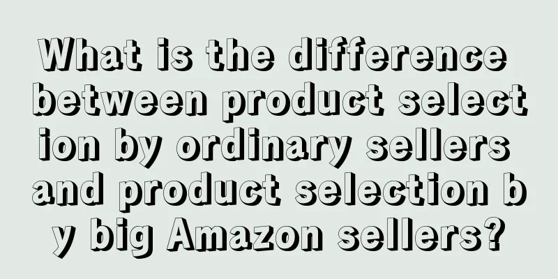 What is the difference between product selection by ordinary sellers and product selection by big Amazon sellers?