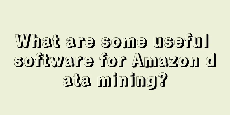 What are some useful software for Amazon data mining?