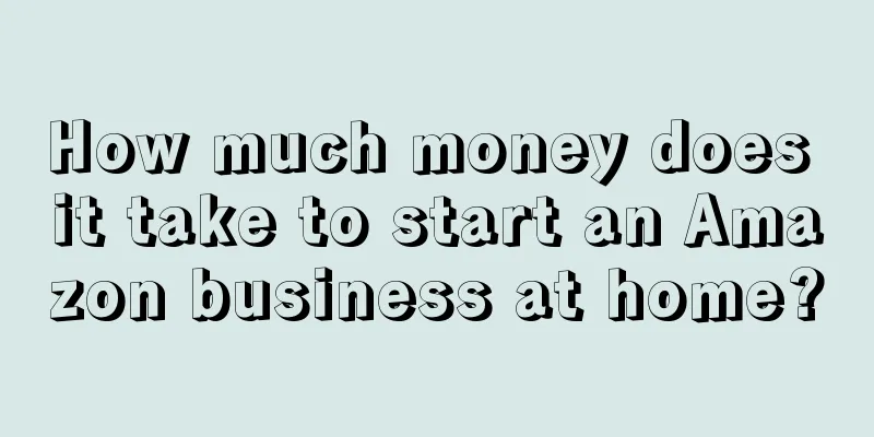How much money does it take to start an Amazon business at home?
