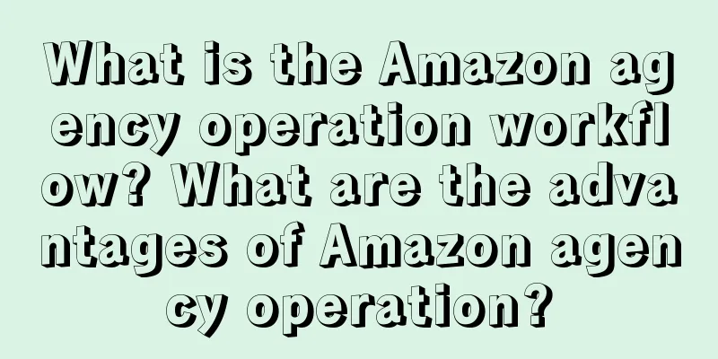 What is the Amazon agency operation workflow? What are the advantages of Amazon agency operation?