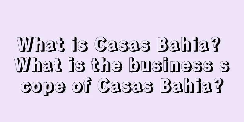 What is Casas Bahia? What is the business scope of Casas Bahia?