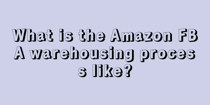 What is the Amazon FBA warehousing process like?