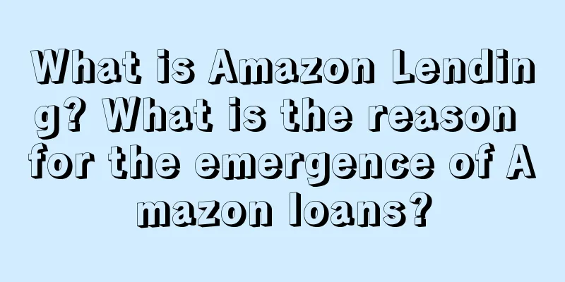 What is Amazon Lending? What is the reason for the emergence of Amazon loans?