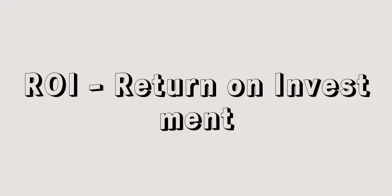 ROI - Return on Investment