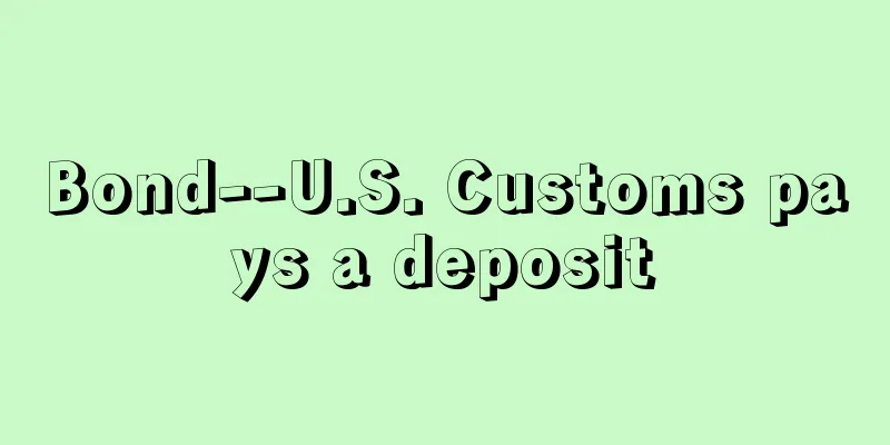Bond--U.S. Customs pays a deposit