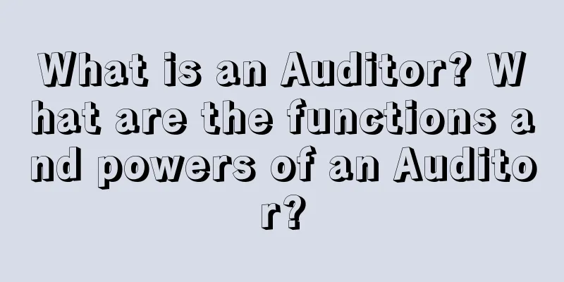 What is an Auditor? What are the functions and powers of an Auditor?