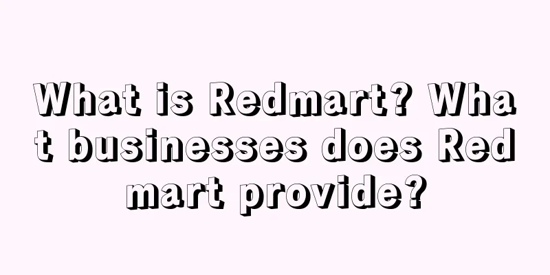 What is Redmart? What businesses does Redmart provide?