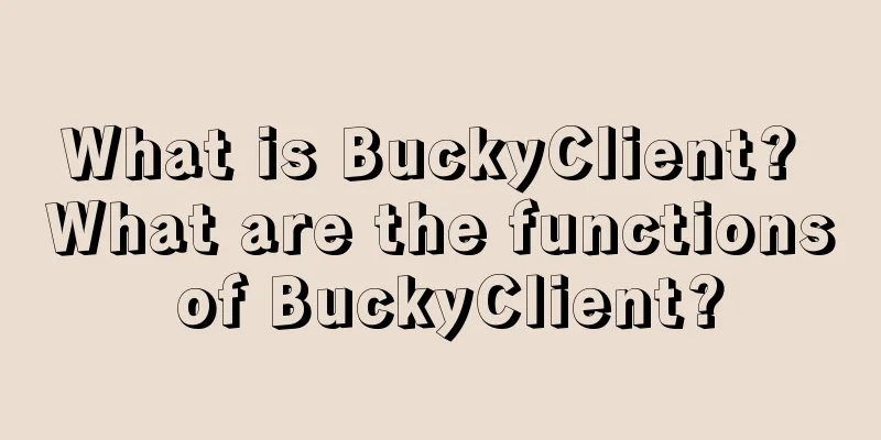 What is BuckyClient? What are the functions of BuckyClient?