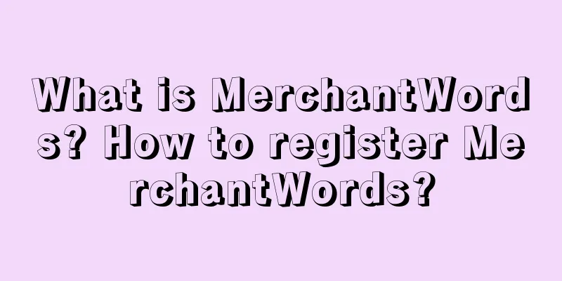 What is MerchantWords? How to register MerchantWords?