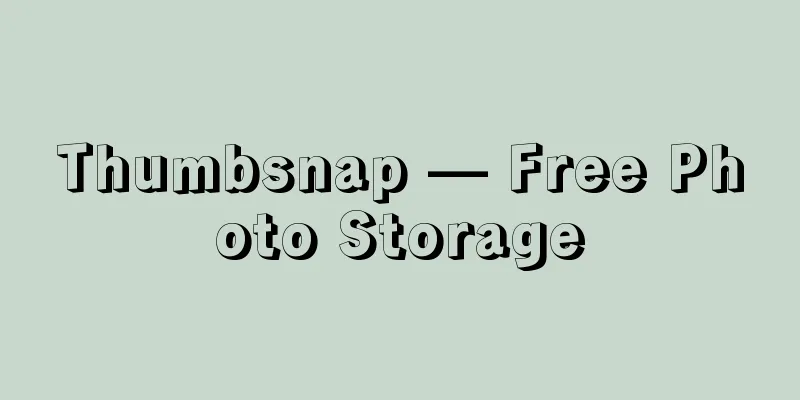 Thumbsnap — Free Photo Storage