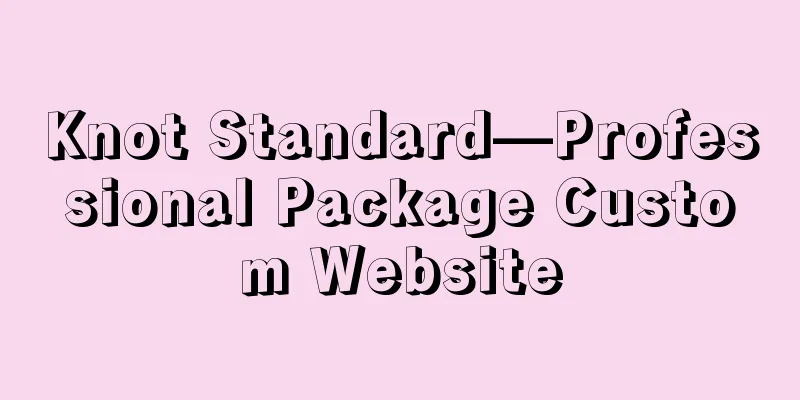 Knot Standard—Professional Package Custom Website