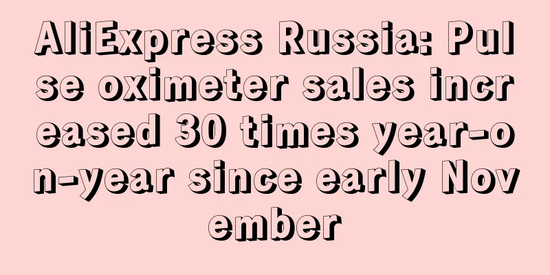 AliExpress Russia: Pulse oximeter sales increased 30 times year-on-year since early November