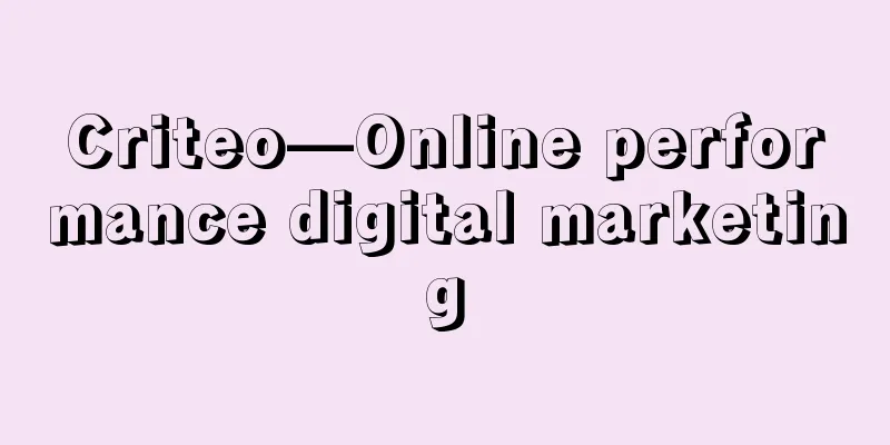 Criteo—Online performance digital marketing
