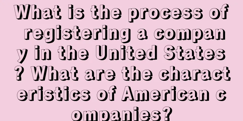 What is the process of registering a company in the United States? What are the characteristics of American companies?