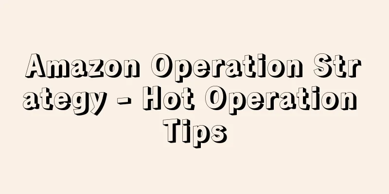 Amazon Operation Strategy - Hot Operation Tips