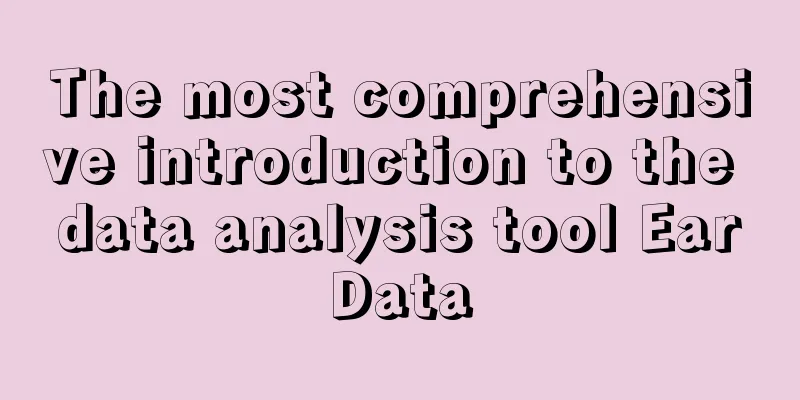 The most comprehensive introduction to the data analysis tool EarData
